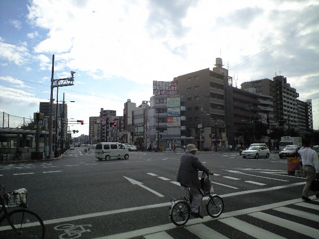 大阪マラソン自転車で試走　と　餅匠　しずく_a0194908_23584728.jpg