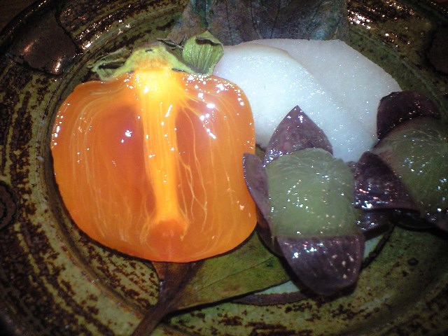 10月の月波 松茸、銀杏、栗、すっぽん、鯨、柿、、、、_a0194908_0132120.jpg