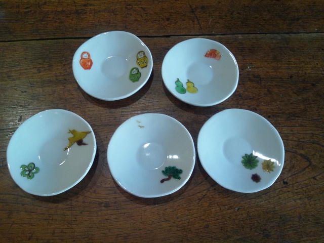 工房あめつち 小皿 工房あめつち あめつち うさぎ 小皿 四角