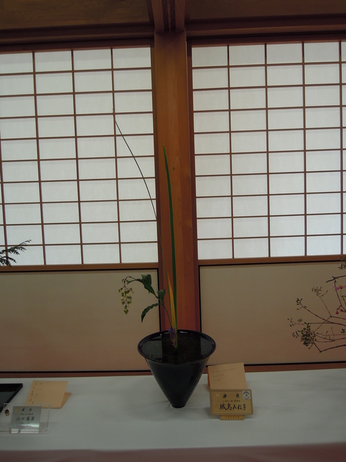 池坊さんの華展へ。 (佐賀城本丸歴史館)_d0195183_2431791.jpg