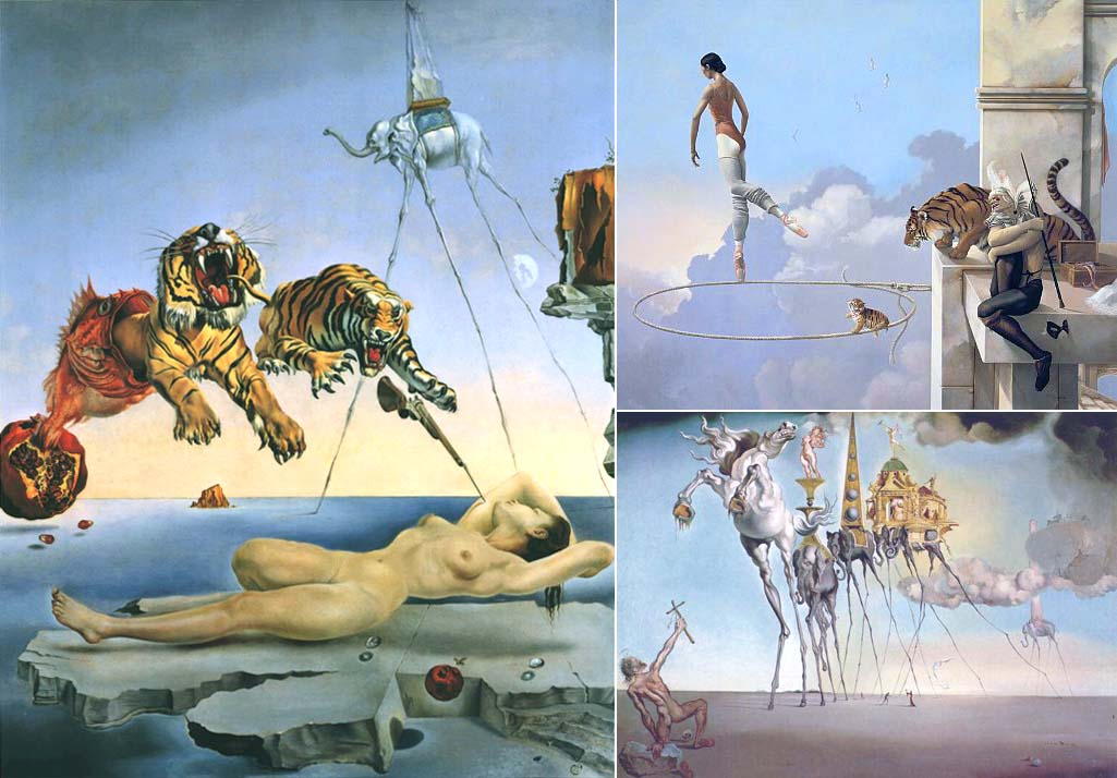 ジグソーパズル・1000P・ダリ・目覚めの一瞬前・ザクロ