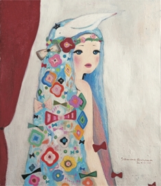 2011/11/23-28 進川桜子展 - 花飾りの少女達 - 【絵画】_e0091712_011727.jpg