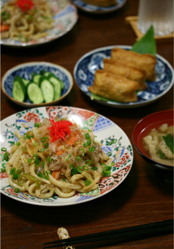 今日の夜ごはん~焼きうどん~_c0228578_20174064.jpg