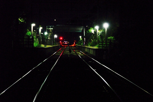 夜の田舎駅 きまぐれオヤジの写真帖 夜の田舎駅 きまぐれオヤジの写真帖