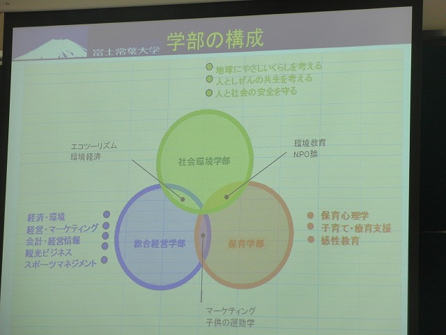 より地域に開かれた大学を目指す富士常葉大学で「今泉・神戸地区地域懇談会」を開催 _f0141310_748592.jpg