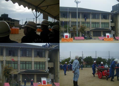 ●防災訓練の放水と病院のベッドでの夢_d0053294_0395478.jpg