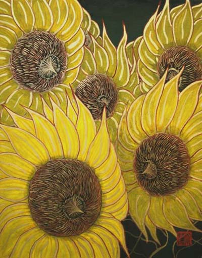 ヒマワリ (Sunflowers)_e0224057_216387.jpg