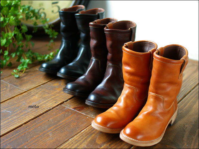 moto モト moto leather＆silver ペコスブーツ moto leather＆silver[モトレザー] Pecos Boots [ペコスブーツ
