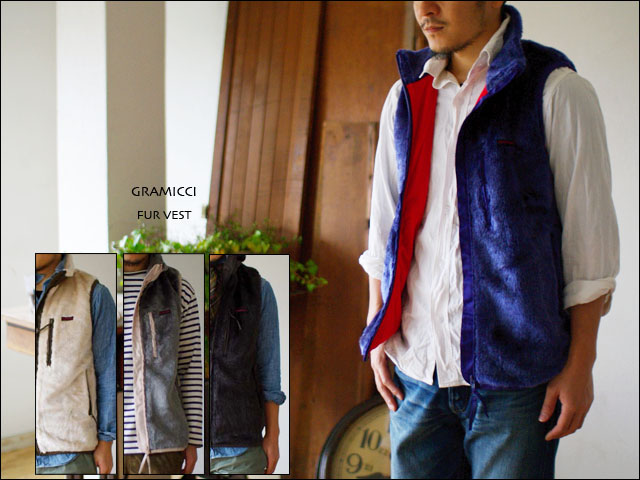 【一部予約！】 GRAMICCI [グラミチ] [GMVE-11001 [ファーベスト] VEST FUR 男性用