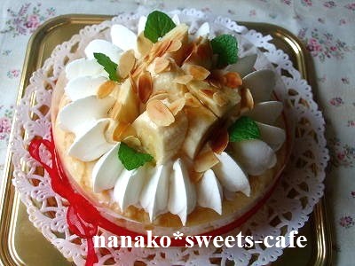 ミルクレープのデコレーションケーキ Nanako Sweets Cafe