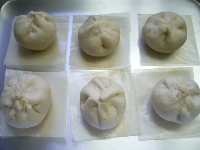 steamed pork buns and tiny rolls -ぶたまん、ぶどうパン-_d0251646_23254325.jpg