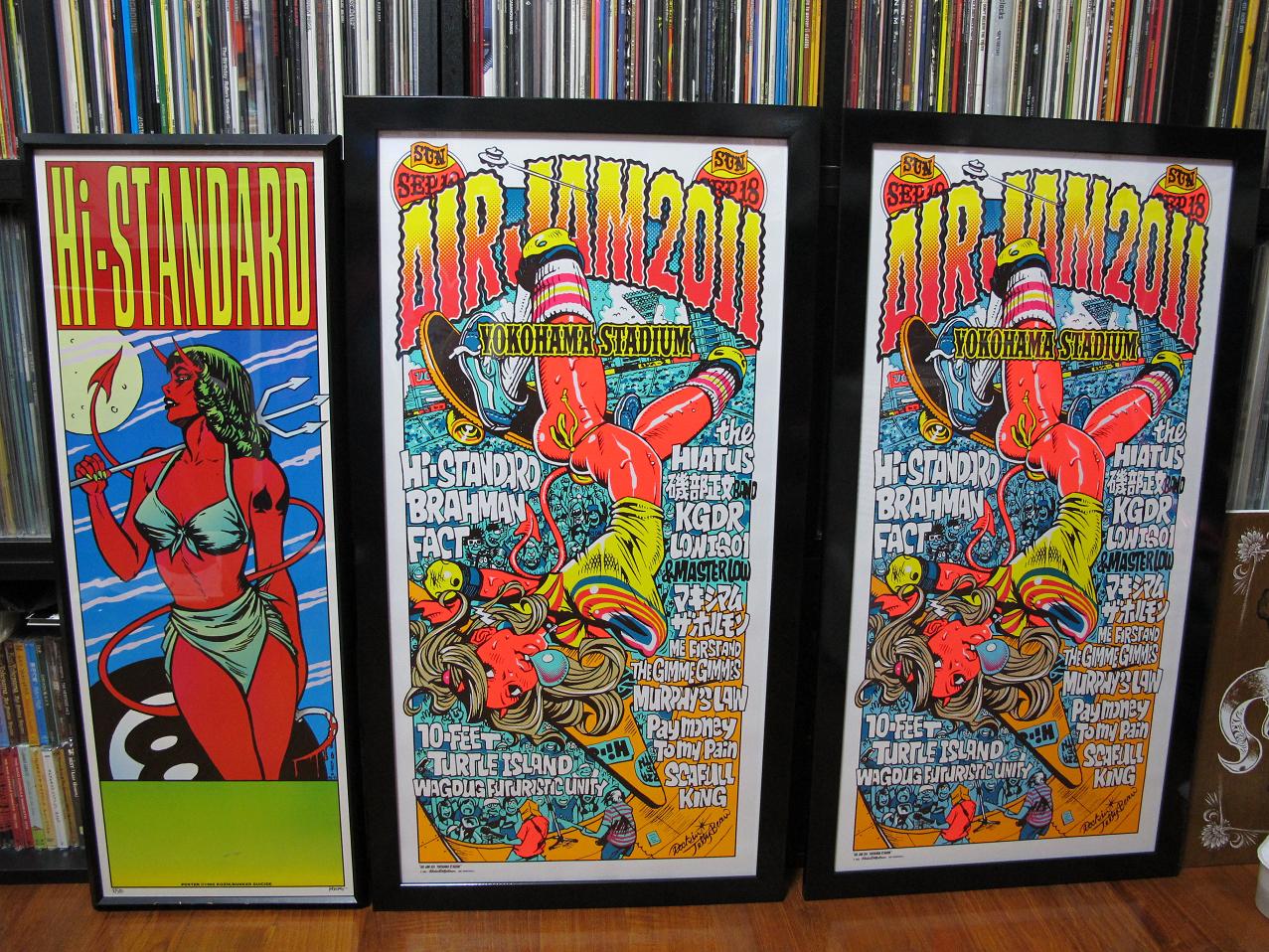 AIR JAM 2011 & 2012 ポスター + フレーム1枚 / ハイスタ