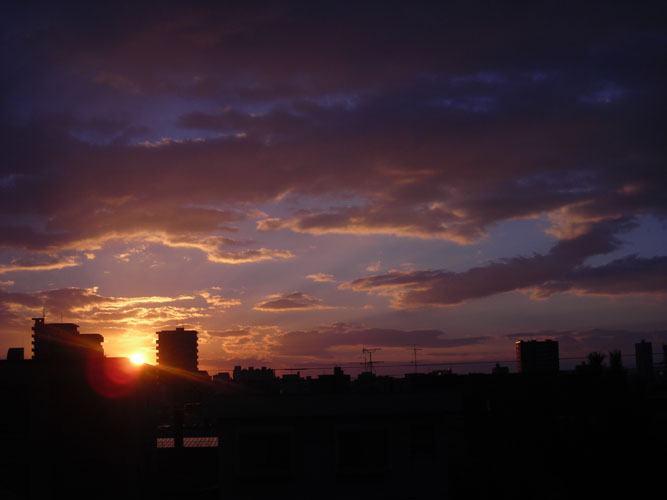 札幌の朝空　/ Sapporo morning sky_a0001783_3124154.jpg