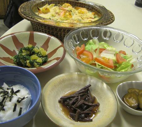 やけどに注意! の、えびグラタン。_c0119140_13465413.jpg