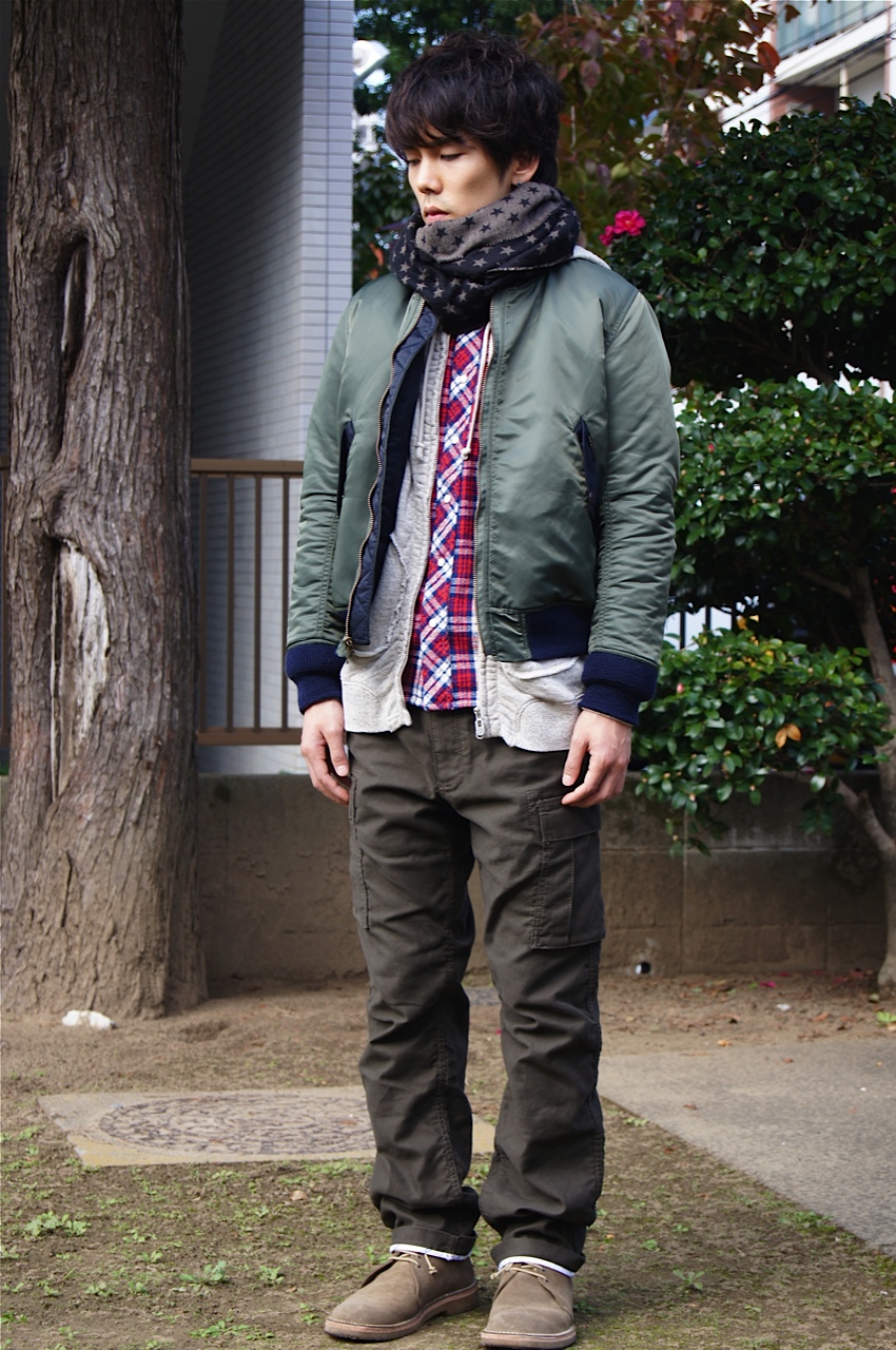 Hollywood ranch market MA-1 ブルゾン-