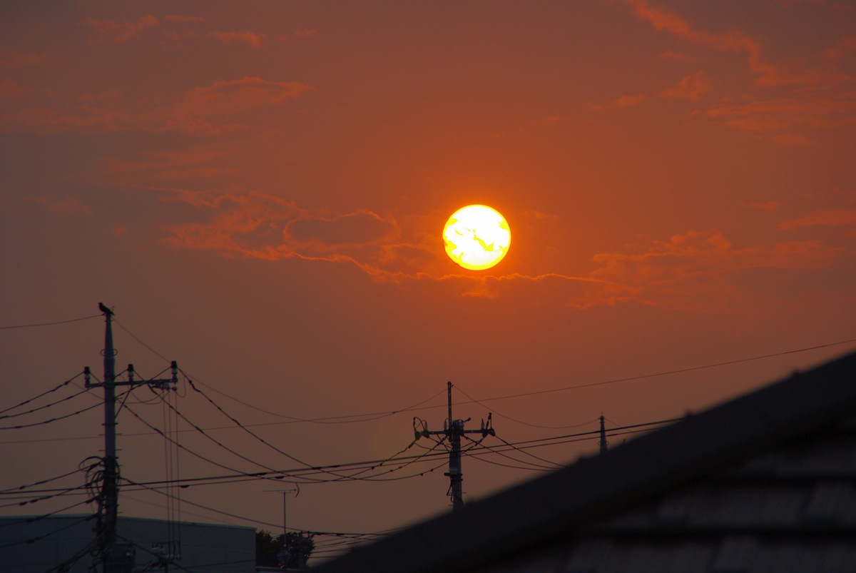 オレンジ色の夕日_f0138807_9262993.jpg