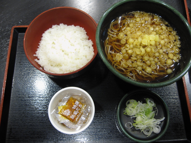 11/14夜勤明け ゆで太郎「朝定食A¥340+生ビール¥180」@八王子_b0042308_833231.jpg