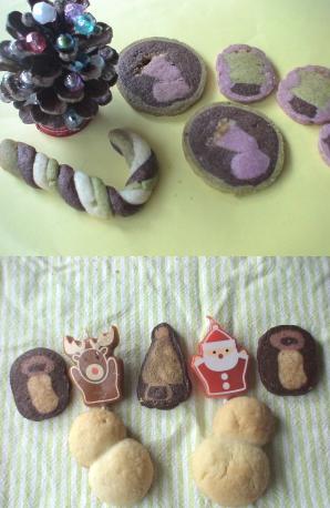 クリスマス11 アイスボックスクッキー と ステッキクッキー 立川市 小さなお菓子教室 麒麟家ｆｅ きりんカフェ