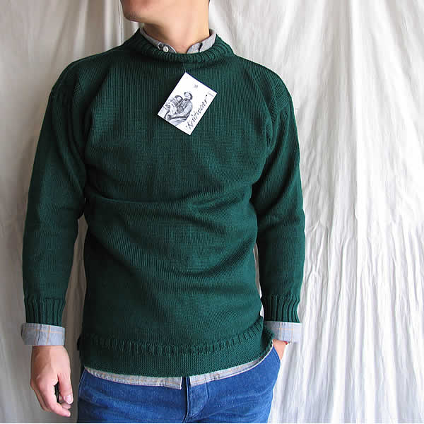 GUERNSEY WOOLLENS (ガンジーウーレンズ) CHANNEL JUMPER (チャンネル