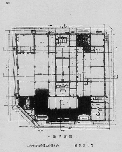 東京内幸町の仁壽生命本店(建築家・関根要太郎設計作品研究)_f0142606_19562377.jpg