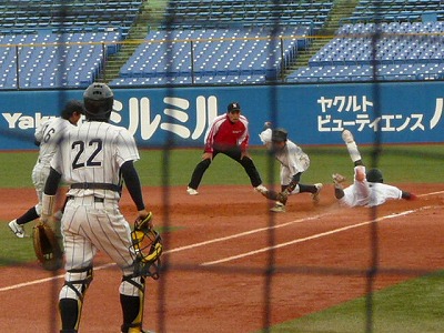 東農大（２部最下位）対順天堂大（３部優勝）　１１月１５日　東都大学野球入替戦　_b0166128_2155778.jpg