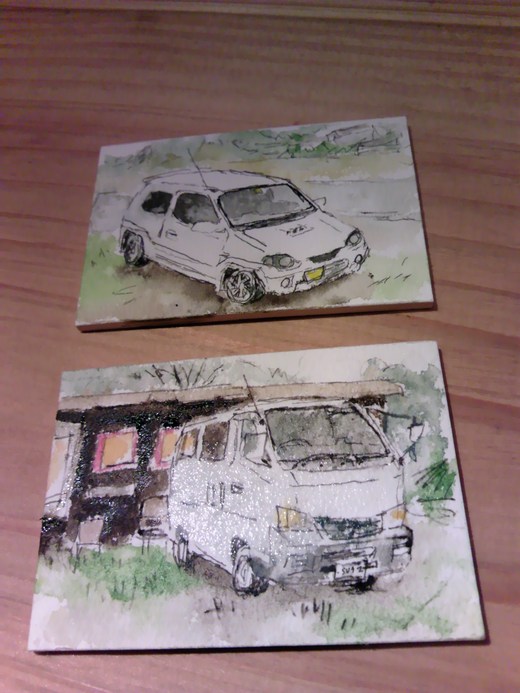 似車絵、雨でも好評開催中！！_a0213316_11113638.jpg