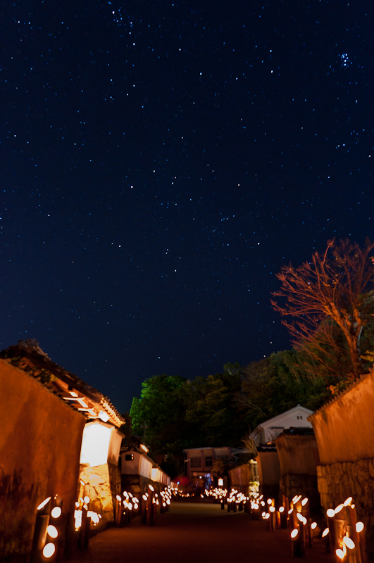 武家屋敷と冬の星空_e0180623_281667.jpg