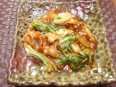 風邪に効くレシピ 豚肉と白菜のコチジャン炒め生姜の香り レシピ付 Kajuの 今日のお料理 簡単レシピ
