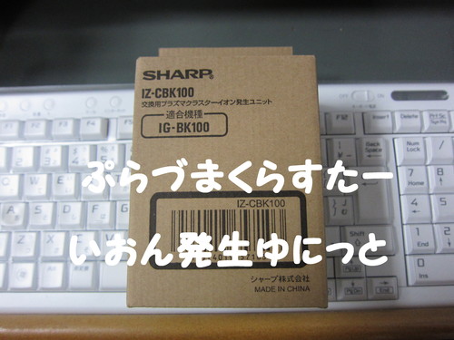 SHARP　IZ-CBK100　IG-BK100_b0200291_19542271.jpg