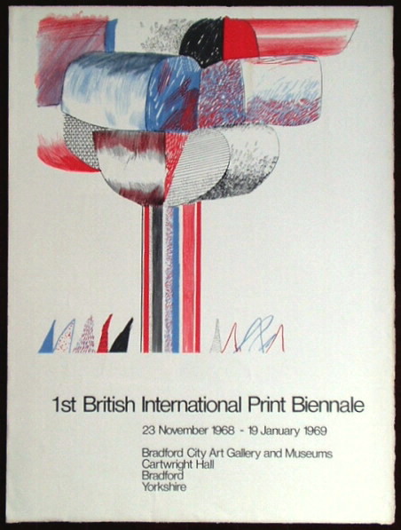 デイヴィッド・ホックニーのポスター「１st British International Print Biennale」（1968）_a0155815_1838537.jpg