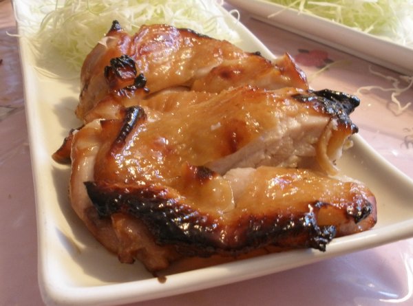 男の料理　鶏の照り焼き_a0093897_20312883.jpg