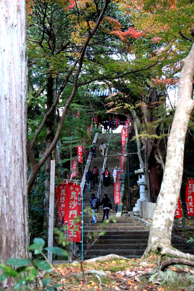 毘沙門堂 紅葉の始まり_e0048413_2126620.jpg