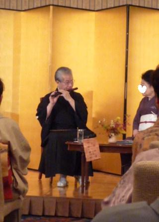 清田先生着物パーティ・藤舎名生さんの横笛。_f0181251_1815712.jpg
