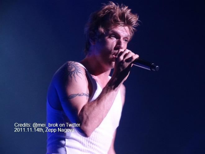 Nick Carter @ Zepp Nagoya_b0190157_23582076.jpg