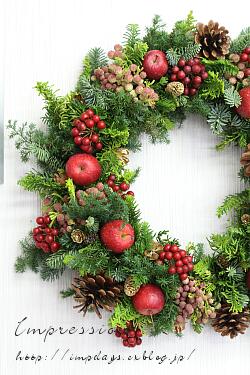 11月の1 Day Lesson クラシックなクリスマスリースvol.2 : Impression Days