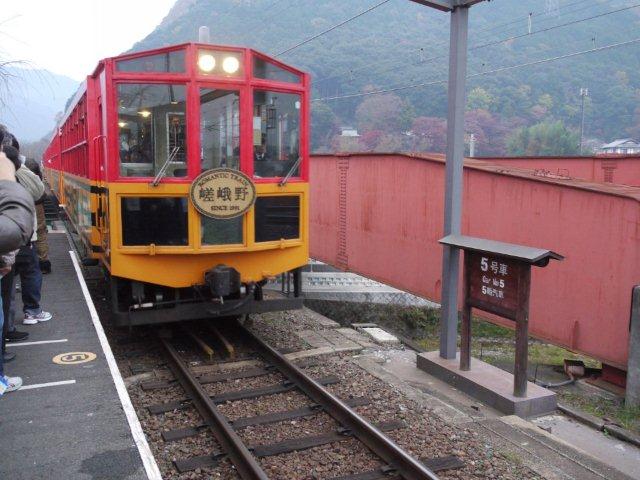 11年 秋の京都紅葉めぐり その3 嵐山ﾄﾛｯｺ電車とﾗｲﾄｱｯﾌﾟの清水寺 さくらおばちゃんの趣味悠遊