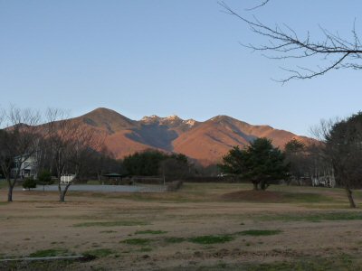 夕陽に染まる八ヶ岳_f0019247_222518100.jpg