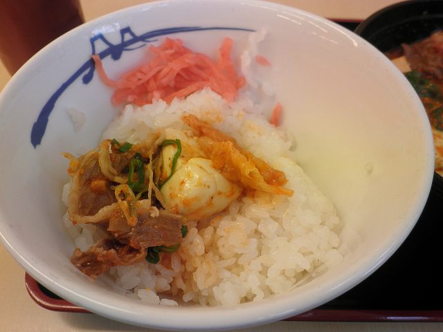松屋の豆腐キムチチゲセット 東淀川菅原店_c0118393_1025281.jpg