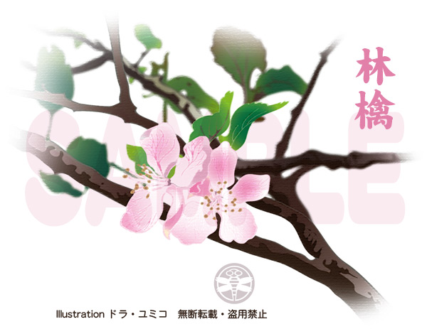 りんごの花イラスト ドラ ユミコのイラスト料理店