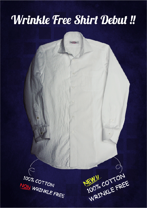 シワから解放宣言!~ COTTON100% 形態安定素材 「パターンオーダーシャツ」編_c0177259_22333991.jpg