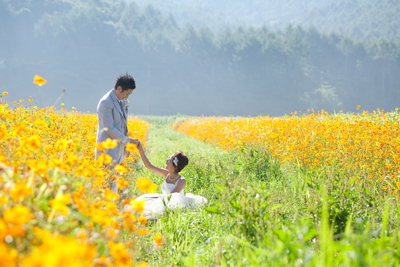 結婚式前撮り撮影　静岡　☆お花畑のウェディングフォト☆_a0174233_1141936.jpg