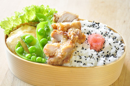 豆腐ハンバーグと唐揚げ弁当_b0171098_810209.jpg