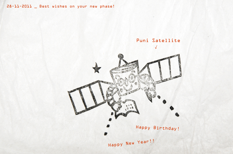 \"プニ工衛星 - Puni Satellite -\"のはんこ。_d0018646_0245620.jpg