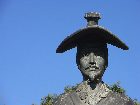 市役所前の 太田道灌公像 ジローの 川越 撮り歩き