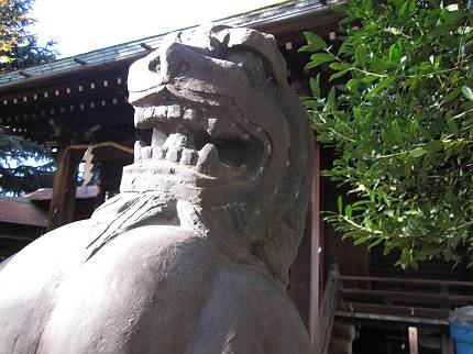 西日暮里　諏方神社の狛犬_d0065324_2120345.jpg