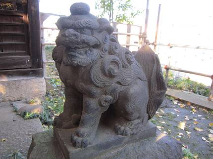 西日暮里　諏方神社の狛犬_d0065324_21295317.jpg