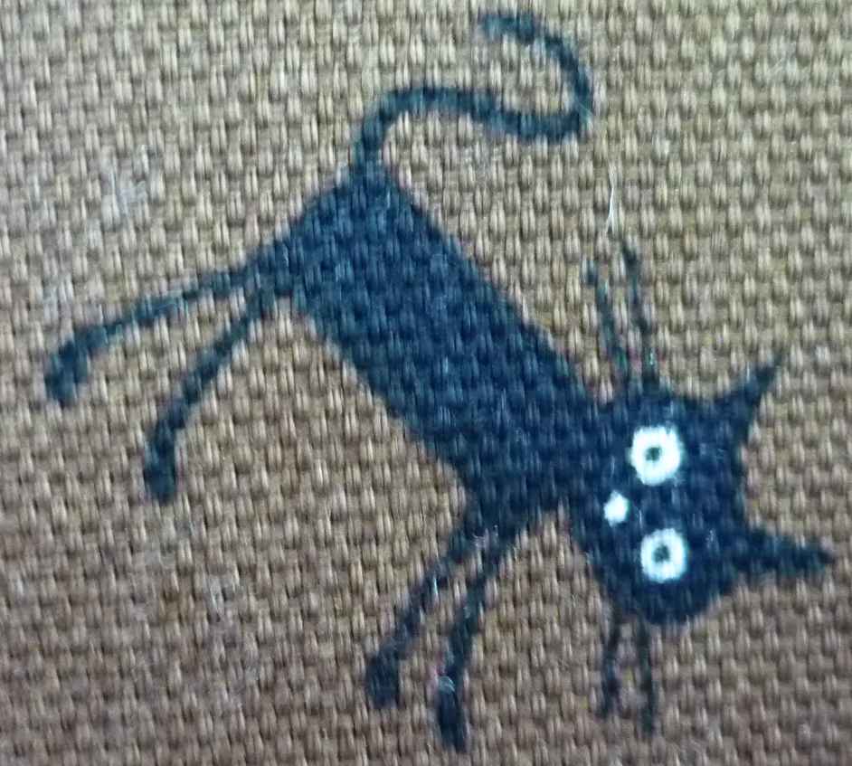 猫のプリントコットン生地_d0156706_18535963.jpg