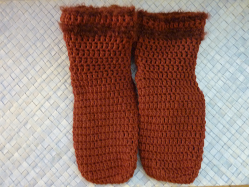またかぎ針編み靴下 それから改良点一つ 不器用者のパリ編み物修行