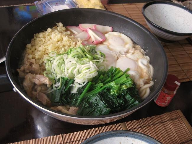 北京鍋で「なべ焼きうどん」_b0007571_8225926.jpg