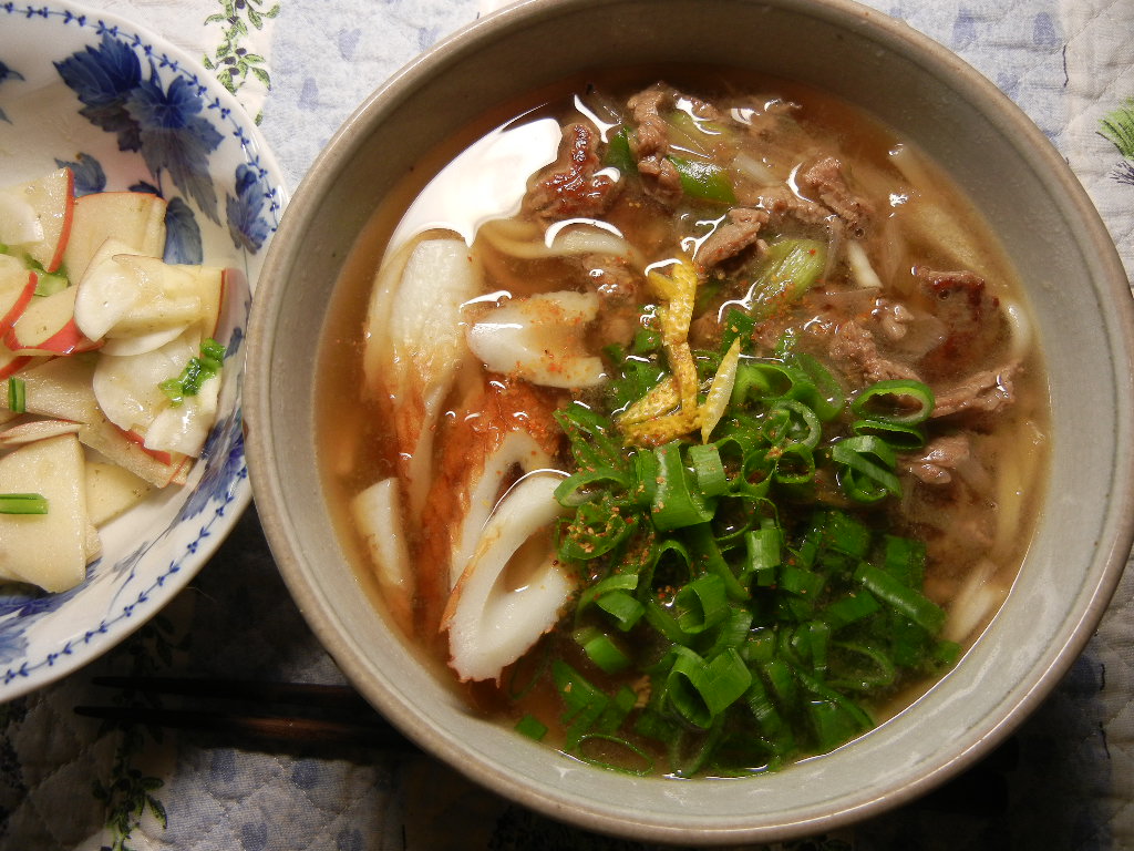 2011年12月14日(水)美味しい牛肉うどん!_f0060461_19394440.jpg